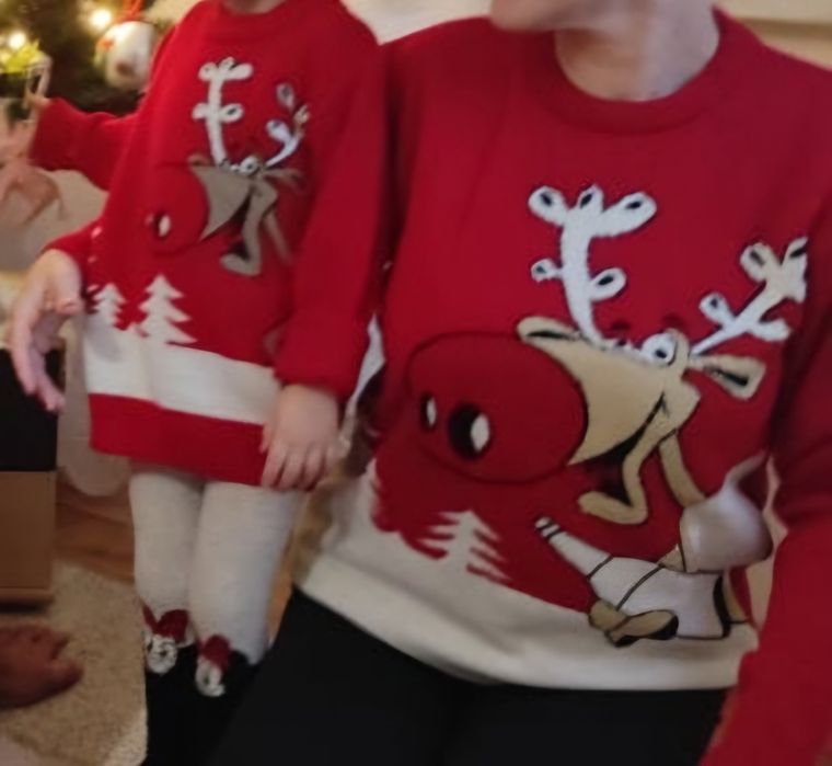 Komplet świąteczny mama i dziecko