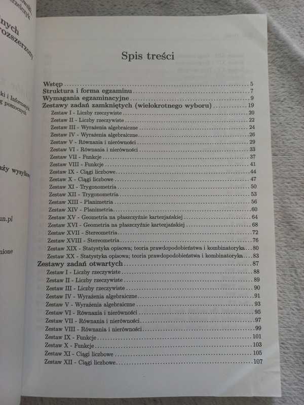 Testy maturalne 2010 - matematyka - poziom rozszerzony