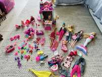 Barbie, domek dla lalek chelsey, rowerki i akcesoria