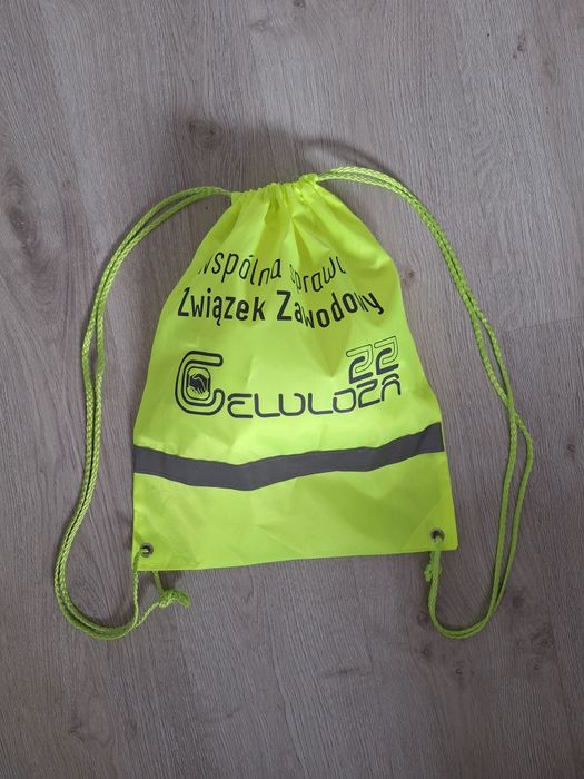 Neonowy worek workoplecak odblaskowy