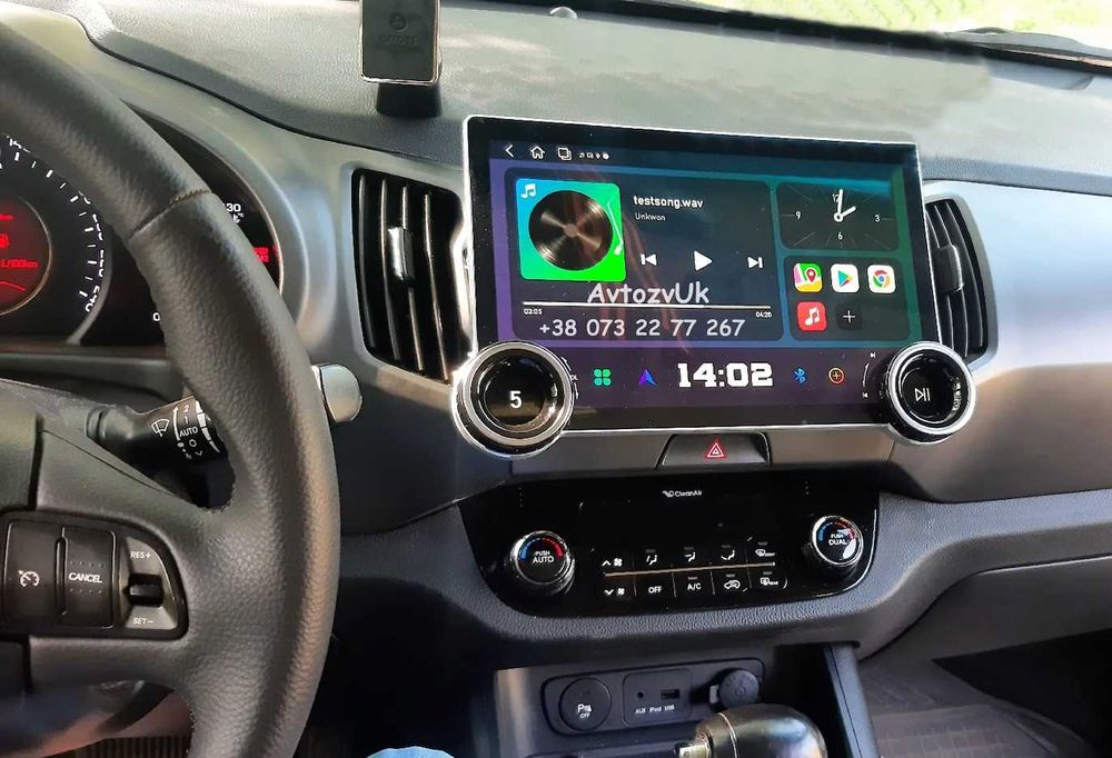 Android 14 SPORTAGE Kia GPS 2 din КИА Спортедж Tesla CarPlay Магнитолу