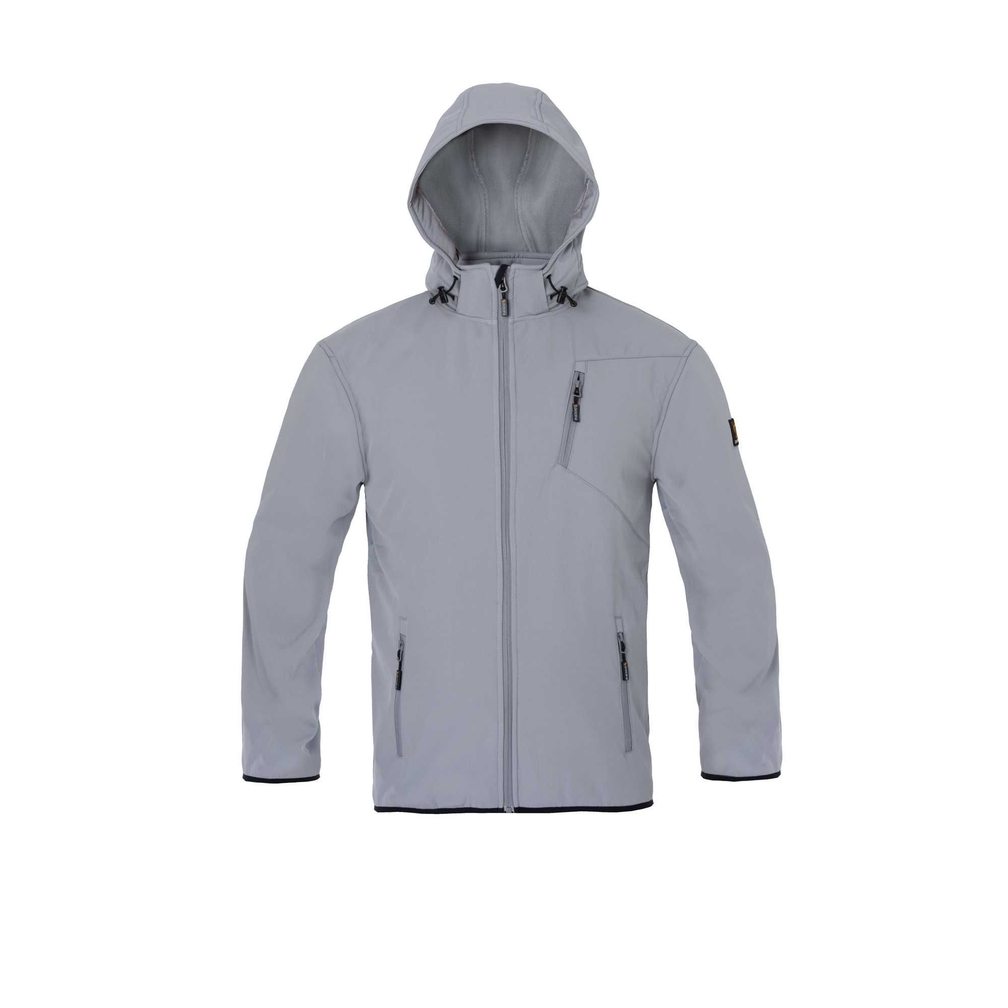 Kurtka SOFTSHELL z Kapturem Przeciwdeszczowa Nieocieplana rozmiar L