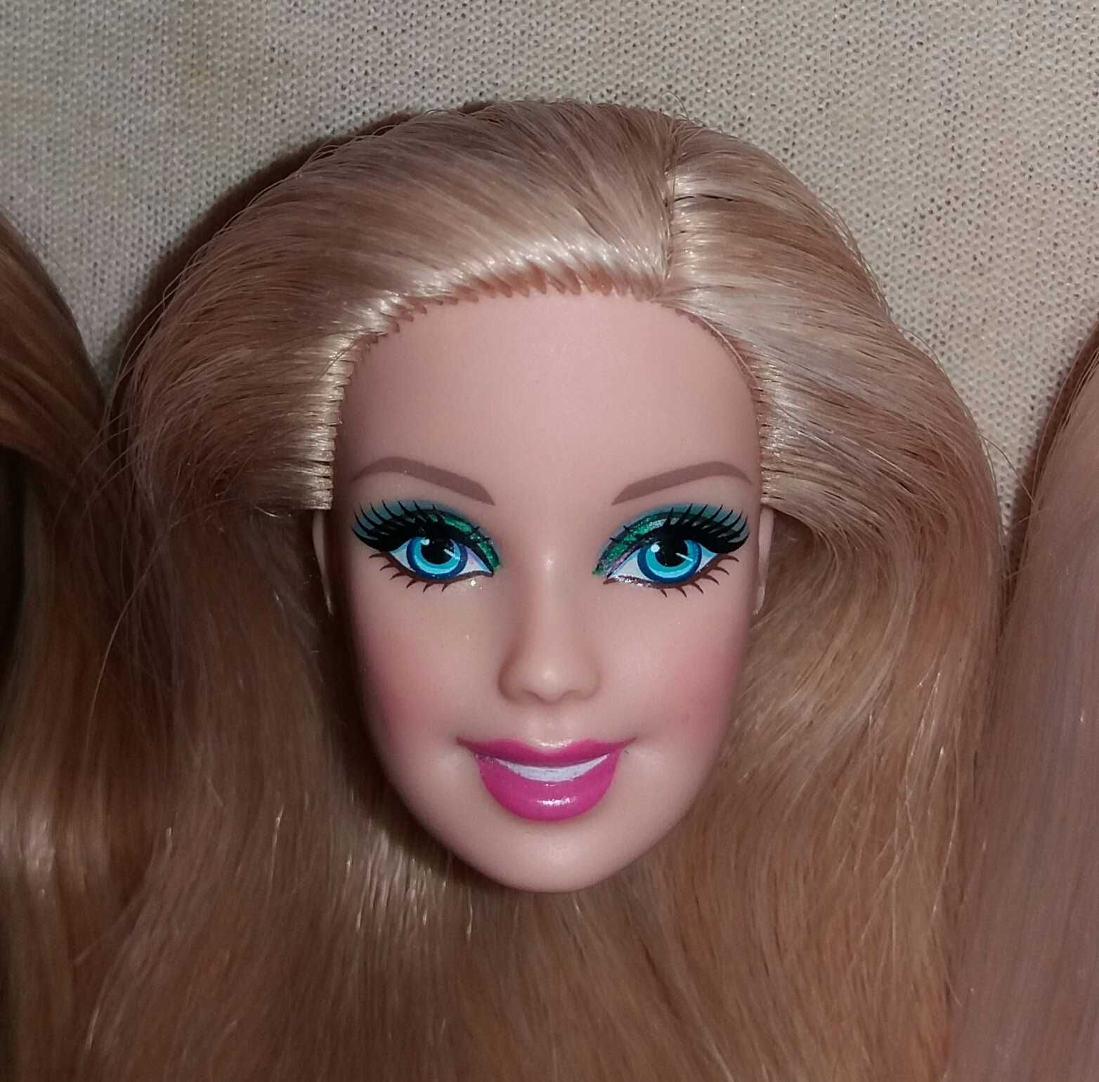 Запчасти голова куклы ляльки Barbie Барби Барбі блондинка русая