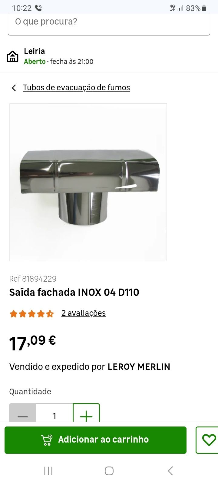 Chapeu parede 110 m