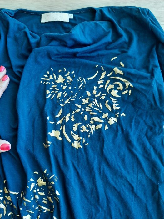 Camisola azul/dourada S