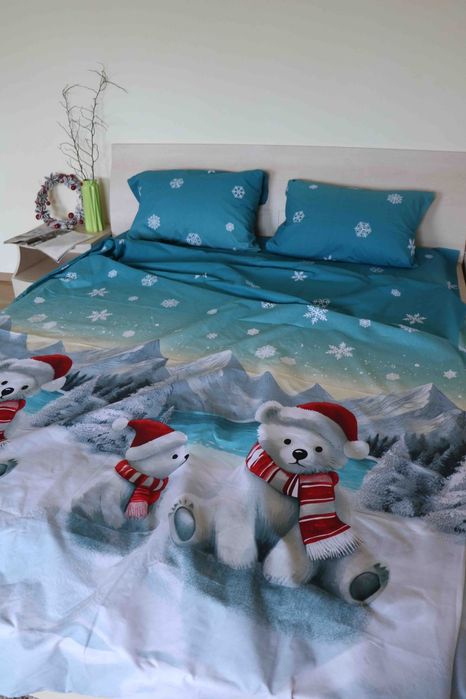 Новорічні комплекти постільної білизни з тканини Бязь Голд Люкс