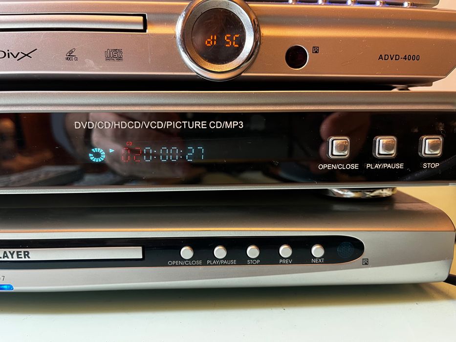 Lote de 4 Leitores de DVD e CD