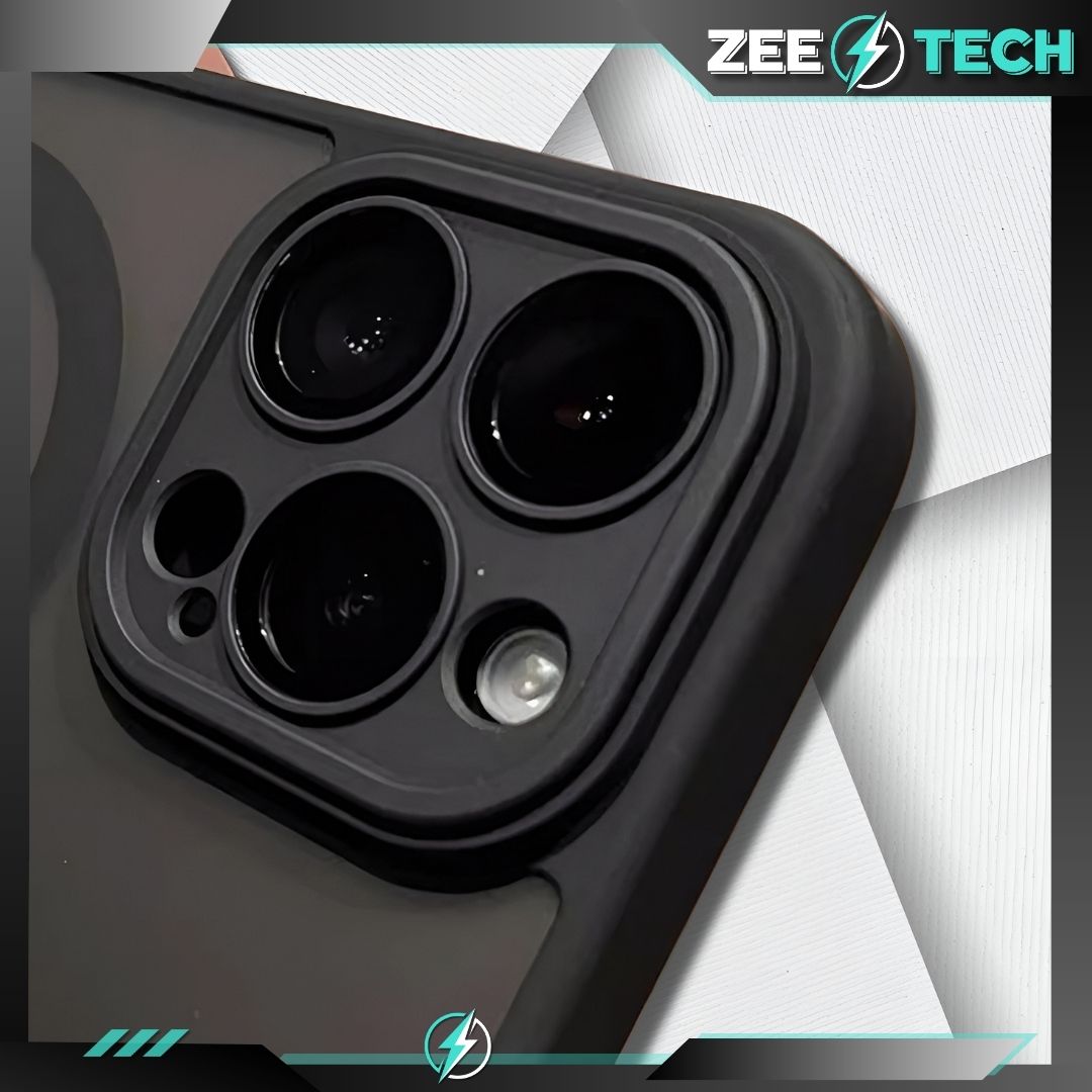 Etui Do Iphone 16 Pro Magsafe Czarne Case Pancerne + Szkło