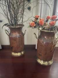 Vendo várias peças (potes, vasos e floreira) em latão