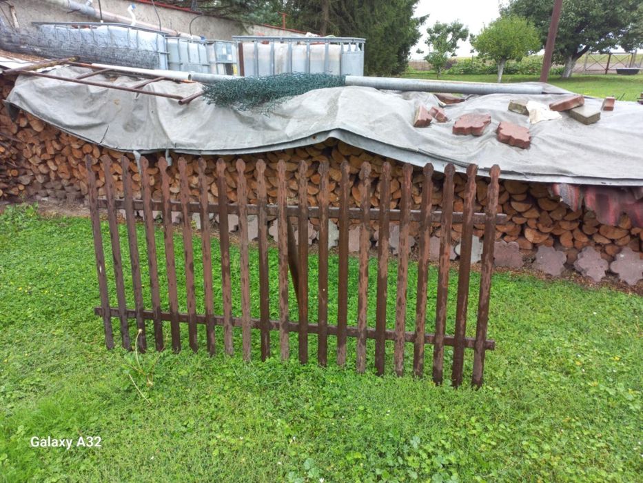 Płotki stalowy, przęsła 13 sztuk