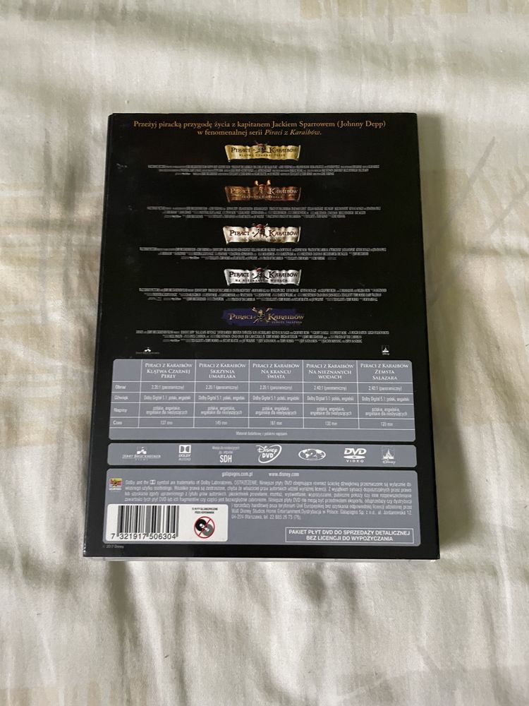 Piraci z karaibow 1-5 (DVD)