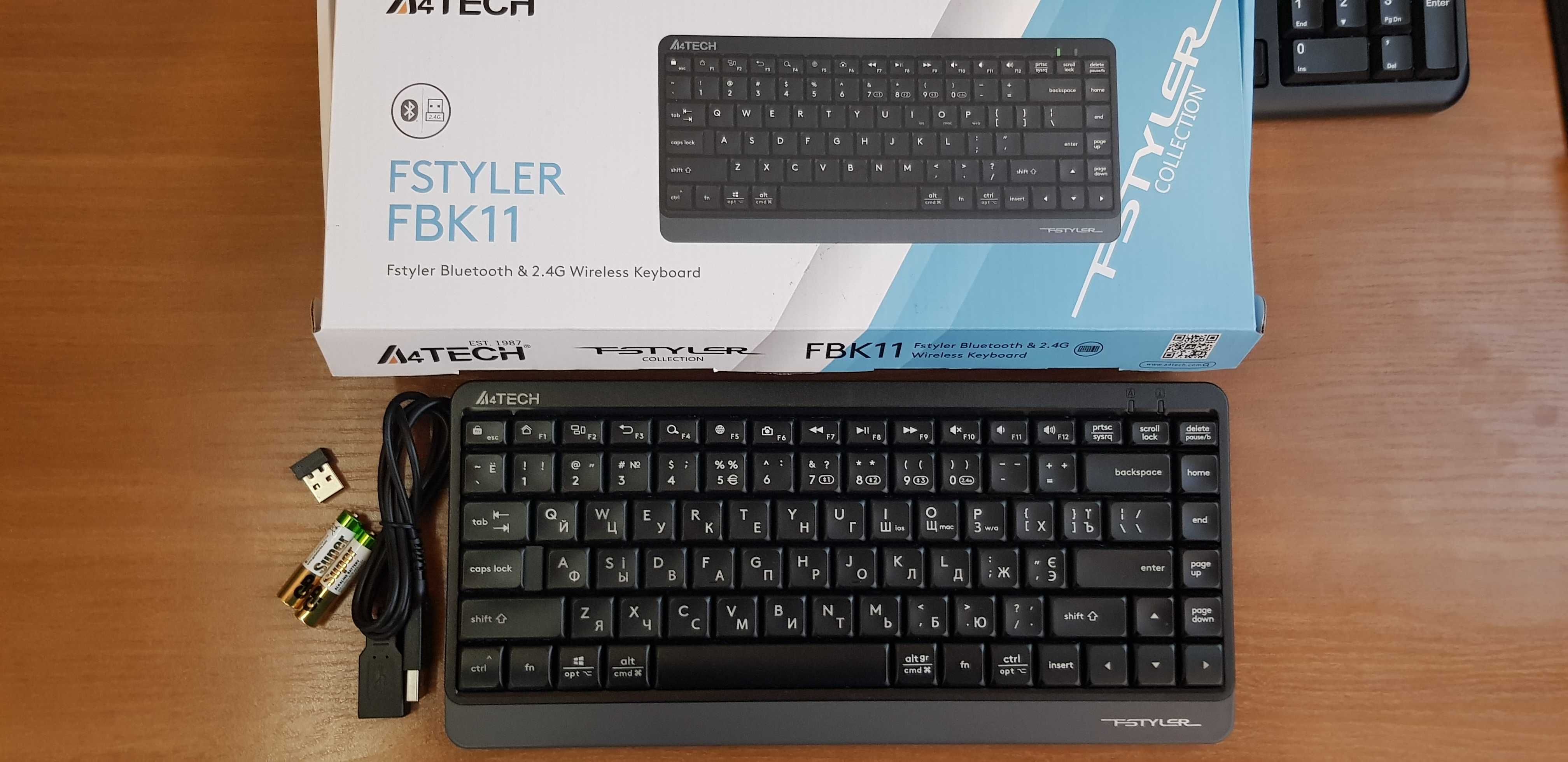 Клавіатура A4Tech Fstyler FBK11 Gray
