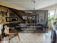 Pięć pokoi | Szeregówka z ogródkiem o pow. 200 m2 | Kominek | 90 m2