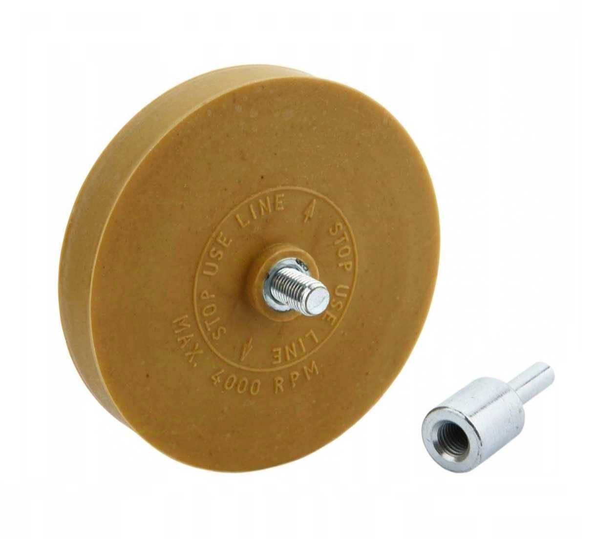 Gumowy Krążek do Usuwania Kleju na Wiertarkę + Adapter
