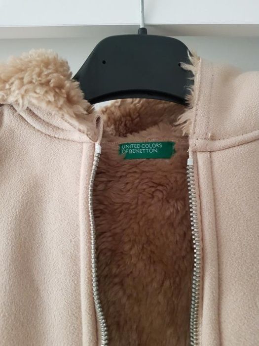 Benetton Kożuszek kożuch płaszcz kurtka dziecięca 18 miesięcy