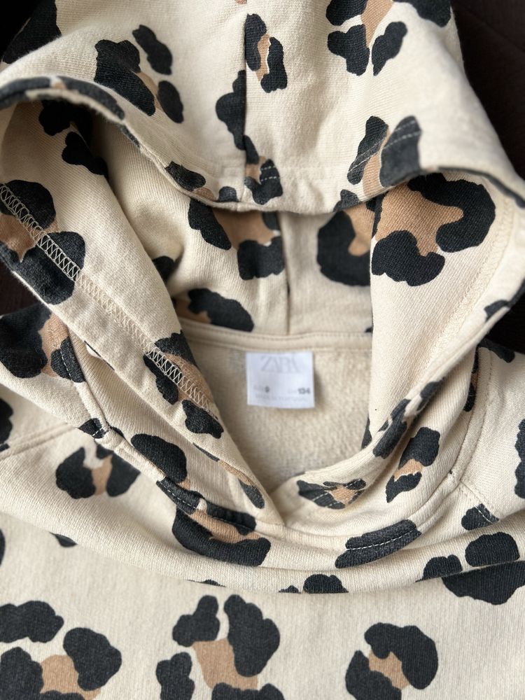 Кофта zara 9 лет рост 134 леопардовая