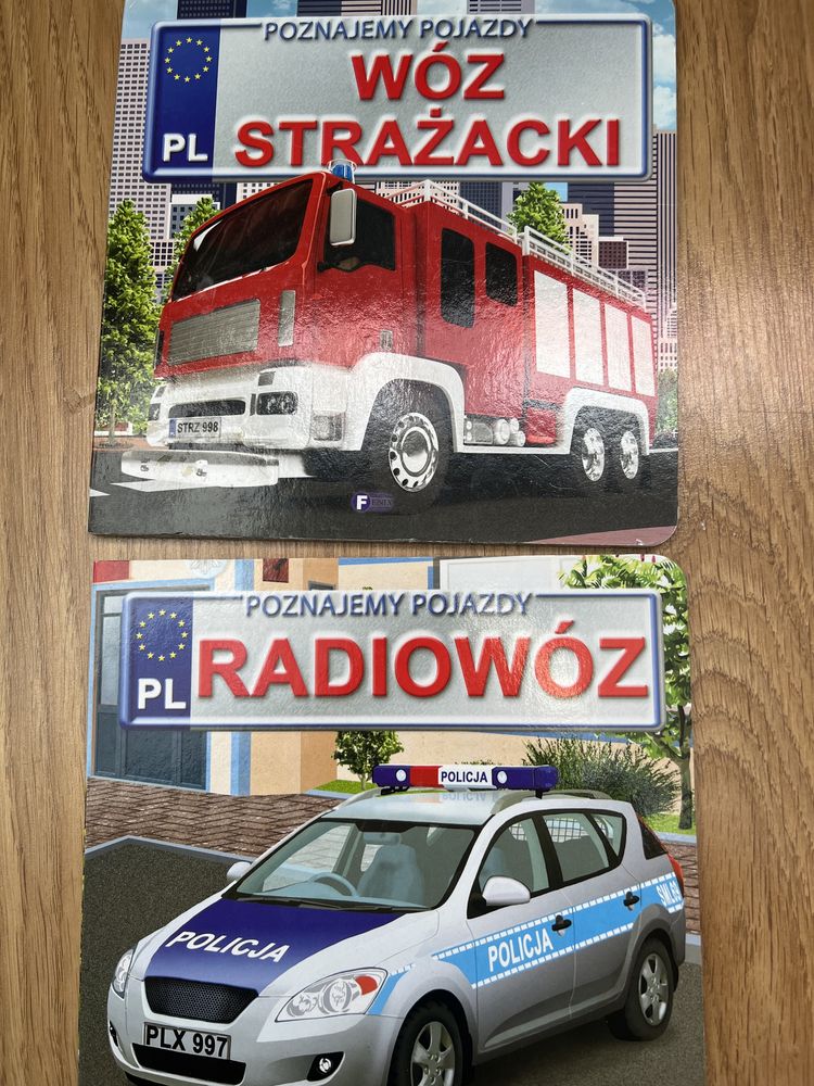 Poznajemy pojazdy- wóz strażacki i radiowóz