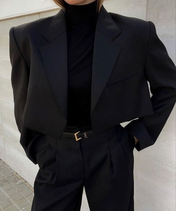 Укорочений оверсайз піджак