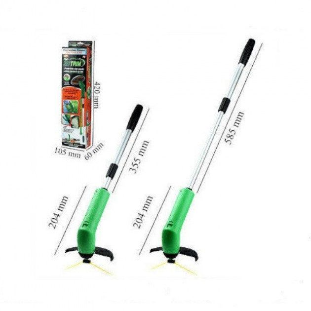 Газонокосарка для саду Zip Trim акумуляторна, Тример для трави та кущі