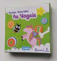 5 Puzzles Divertidos - As Vogais (Europrice)