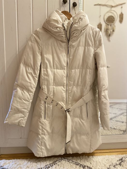 Натуральний пуховик / зимова куртка zara , розмір s