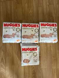 Памперсы Huggies extra care 1,2 новые