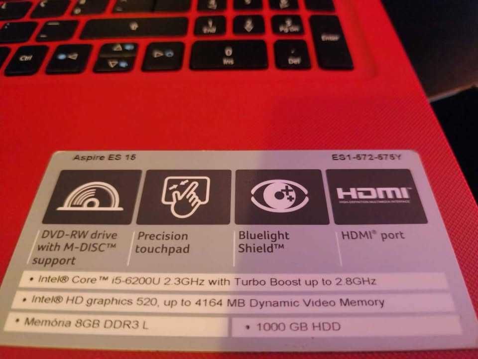 Portátil Acer Aspire ES 15 (para reparo ou peças)