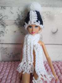 Zimowa Barbie**Komplet:czapka+szalik**
