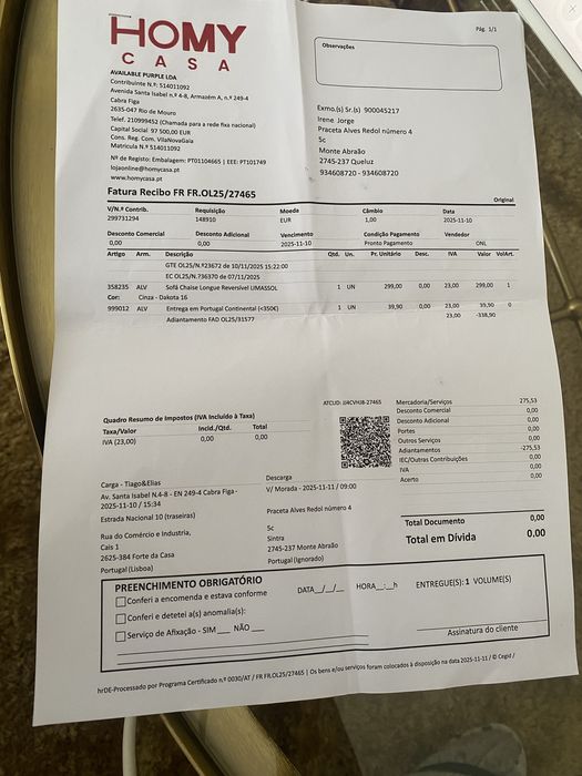 Sofa novo  nunca utilizado