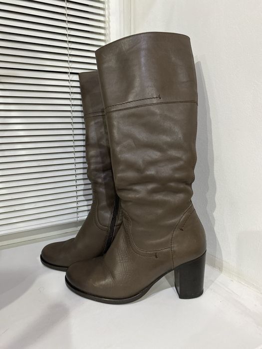 Сапоги женские, натуральная кожа