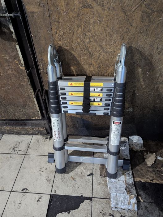 Лестница телескопическая 5м(2.5+2.5) Новая