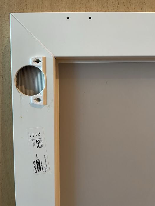 Porta Glassvik para armário Bestå/Ikea de 64x60 cm
