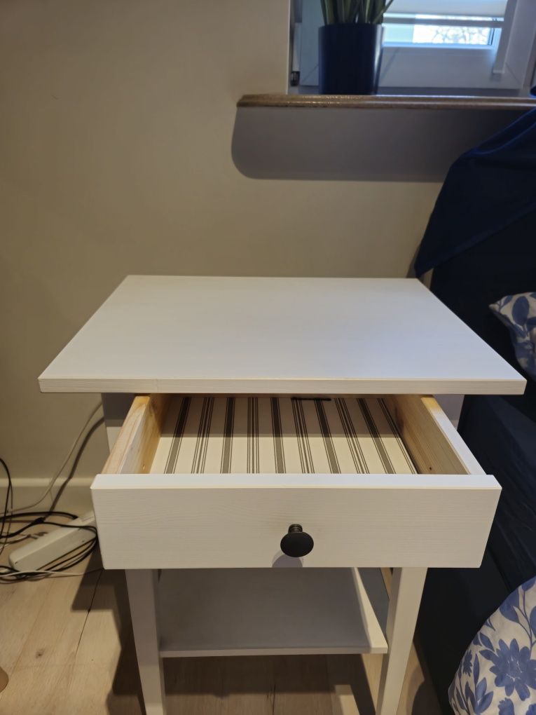 Szafka nocna ikea hemnes biala