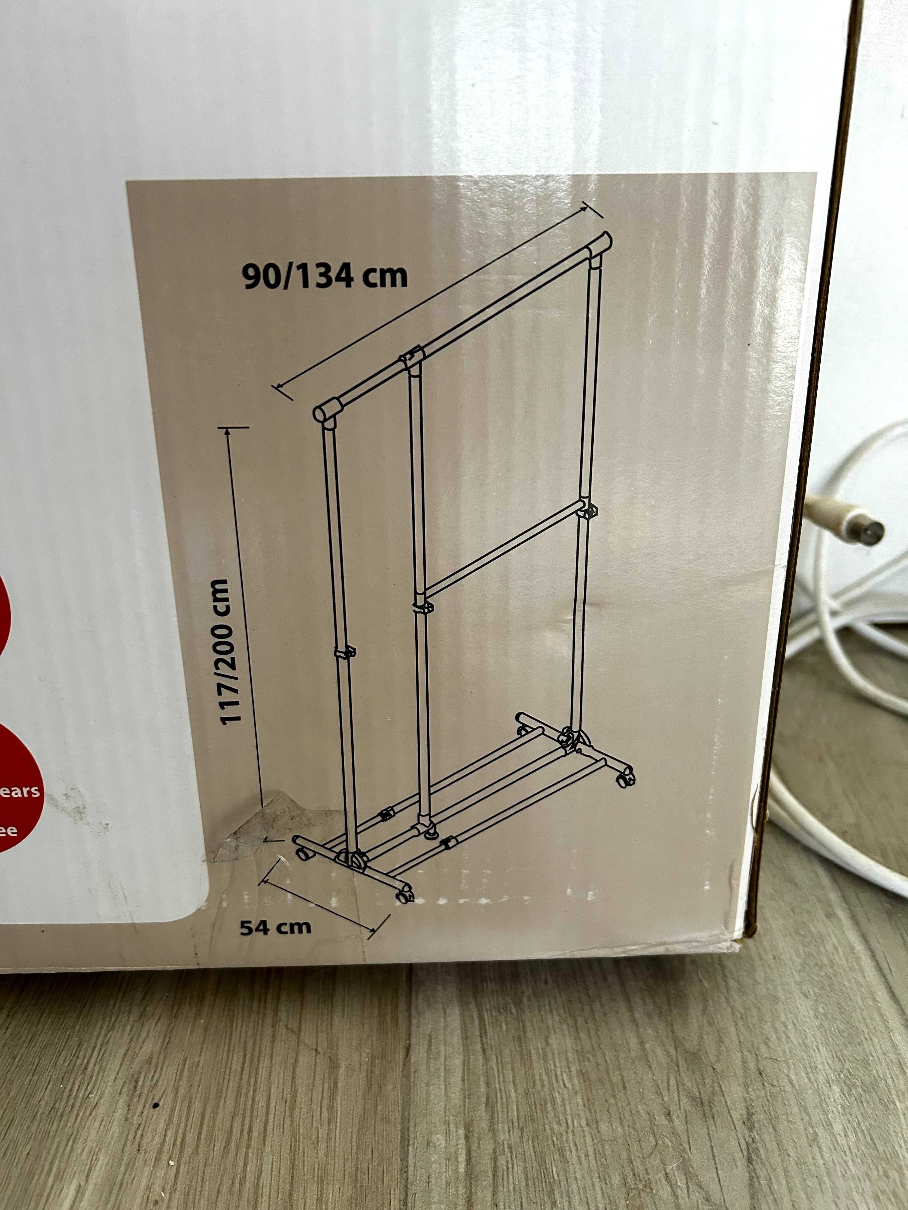 Porta-cabides Extensível em 2 partes