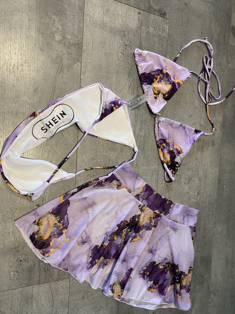 Nowe bikini L 40 Shein strój kąpielowy trzyczęściowy