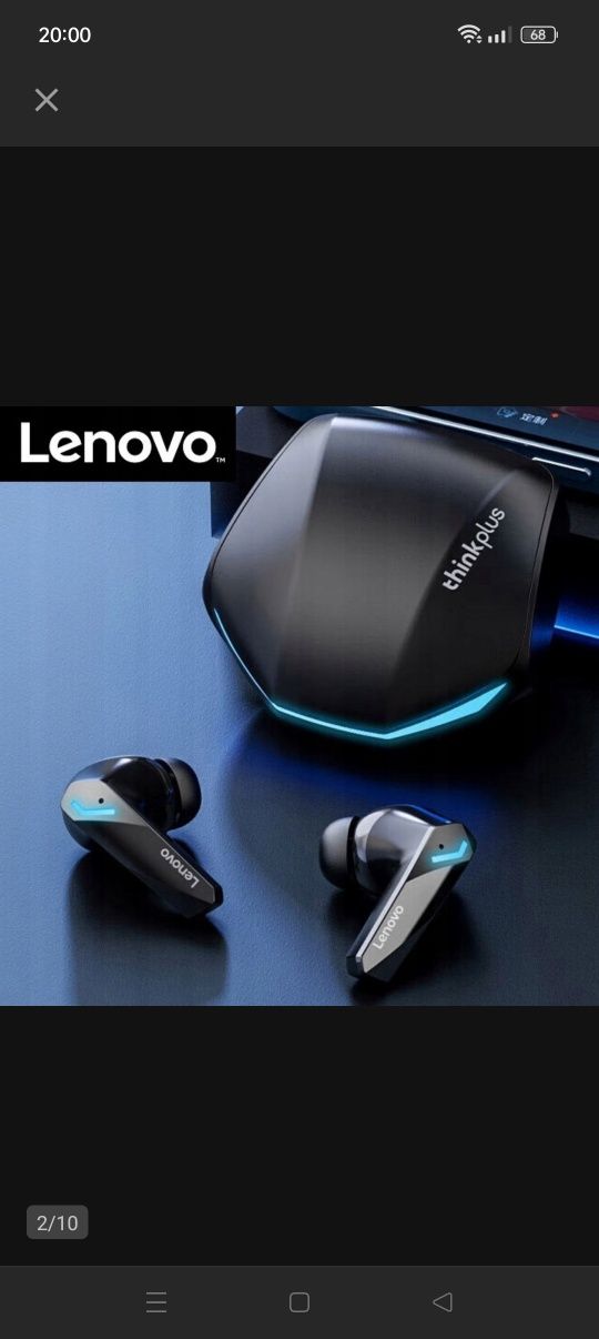 Słuchawki Lenovo Gm2 pro czarne