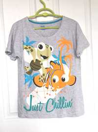 T-shirt szary z Nemo, Disney, rozmiar S-M