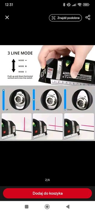 Poziomica laserowa NOWA