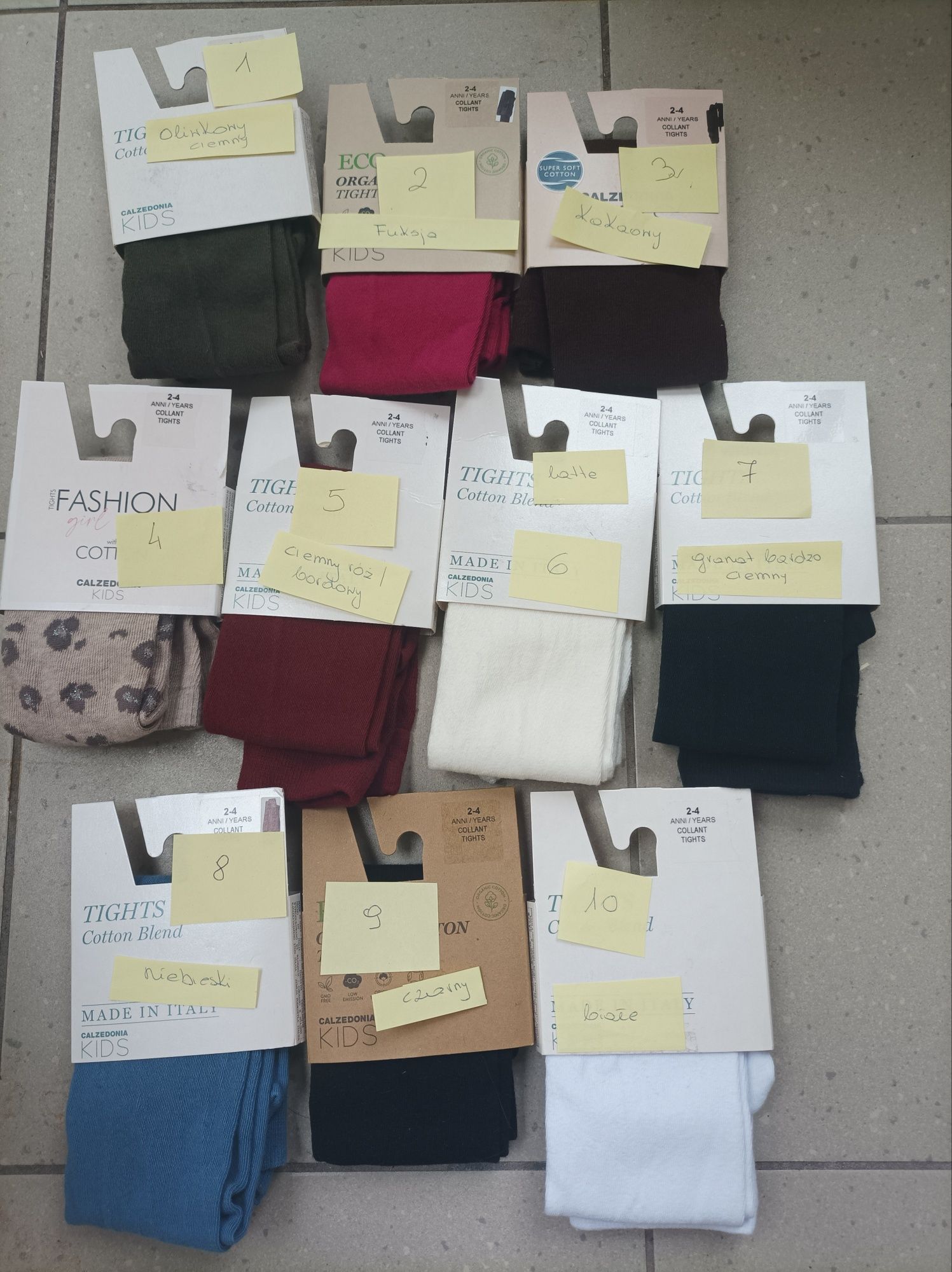 Ciepłe bawełniane wiskozowe  rajstopy 2-4 lata Calzedonia