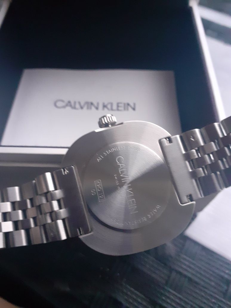 Oryginalny szwajcarski zegarek Calvin Klein swiss made bransoleta
