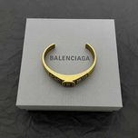 Balenciaga Vintage Gold Logo Bracelet Unisex