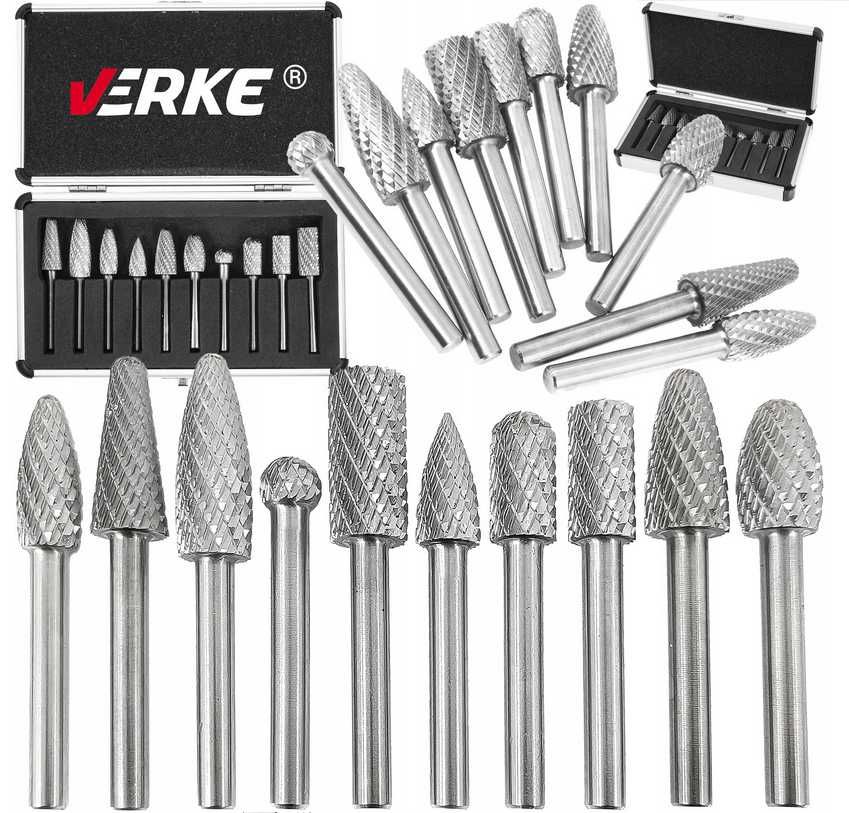 Frezy trzpieniowe metalu stali pikniki   HSS ZDZIERAKI ZESTAW