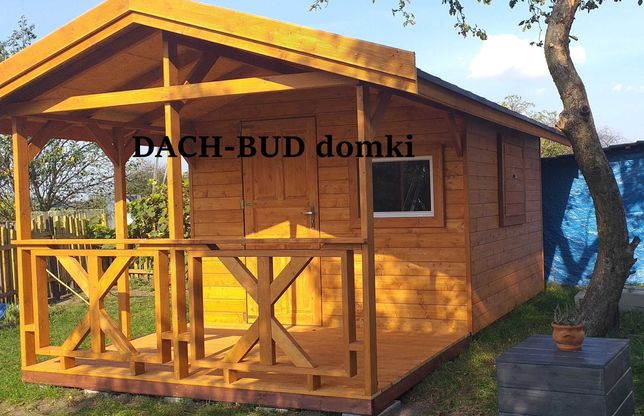 Domek drewniany ogrodowy letniskowy SINNESRO 18mkw