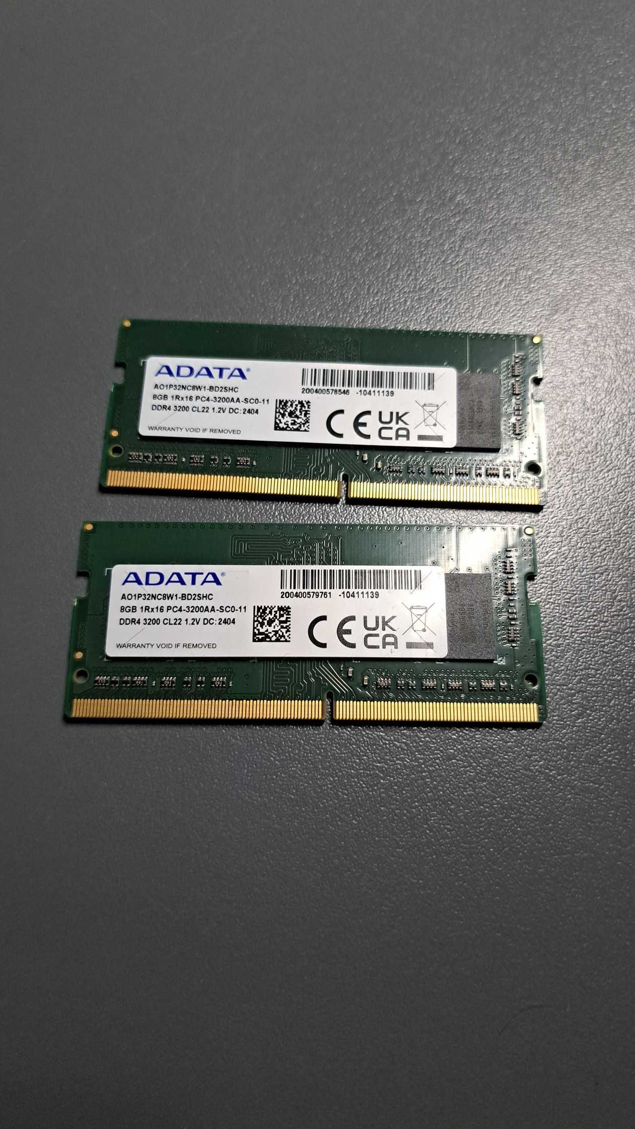 Pamięci RAM 16GB 3200Mhz ADATA PC4-3200AA 1Rx16 SC0-11