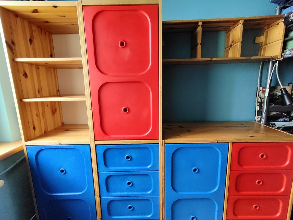 Zestaw regały, szafka ikea