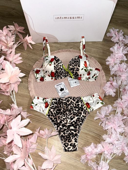 Tezenis nowy (z metką) 75B biustonosz + s/36 majtki cheeky