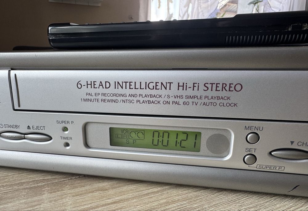 SHARP VC-FH300 #Magnetowid VHS #6HD #Hi-Fi Stereo #S-VHS Play #Pilot