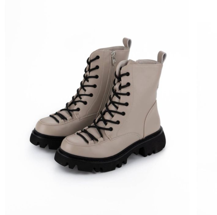 Черевики зимові бежеві жіночі 37 розмір