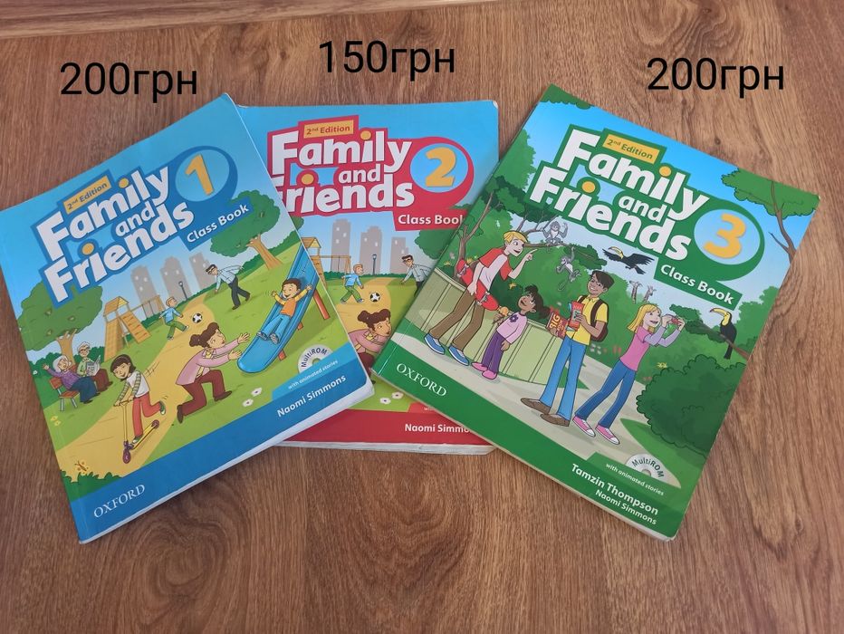 Продаю набір з 3 книжок Family and Friends
