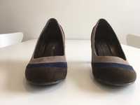 Sapatos 37 seaside castanho azul e cinza